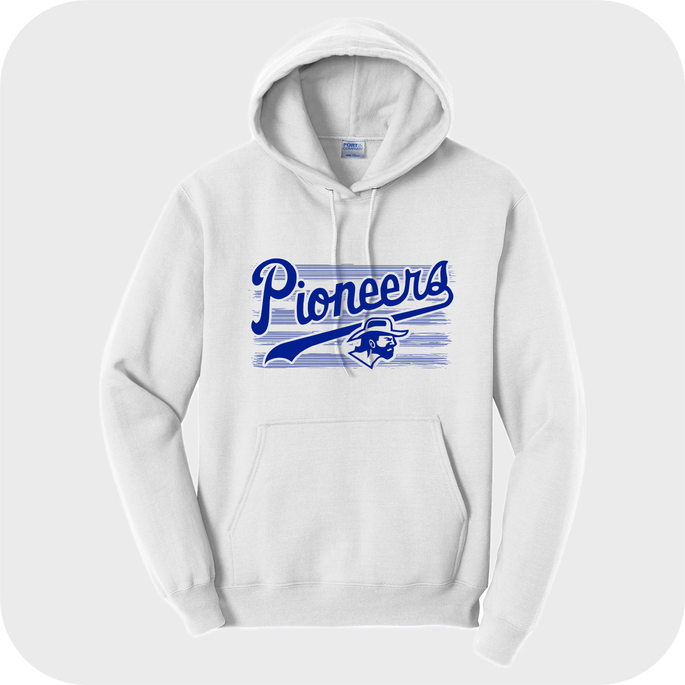 LSELEM01 - 15 White Youth Hooded Sweatshirt