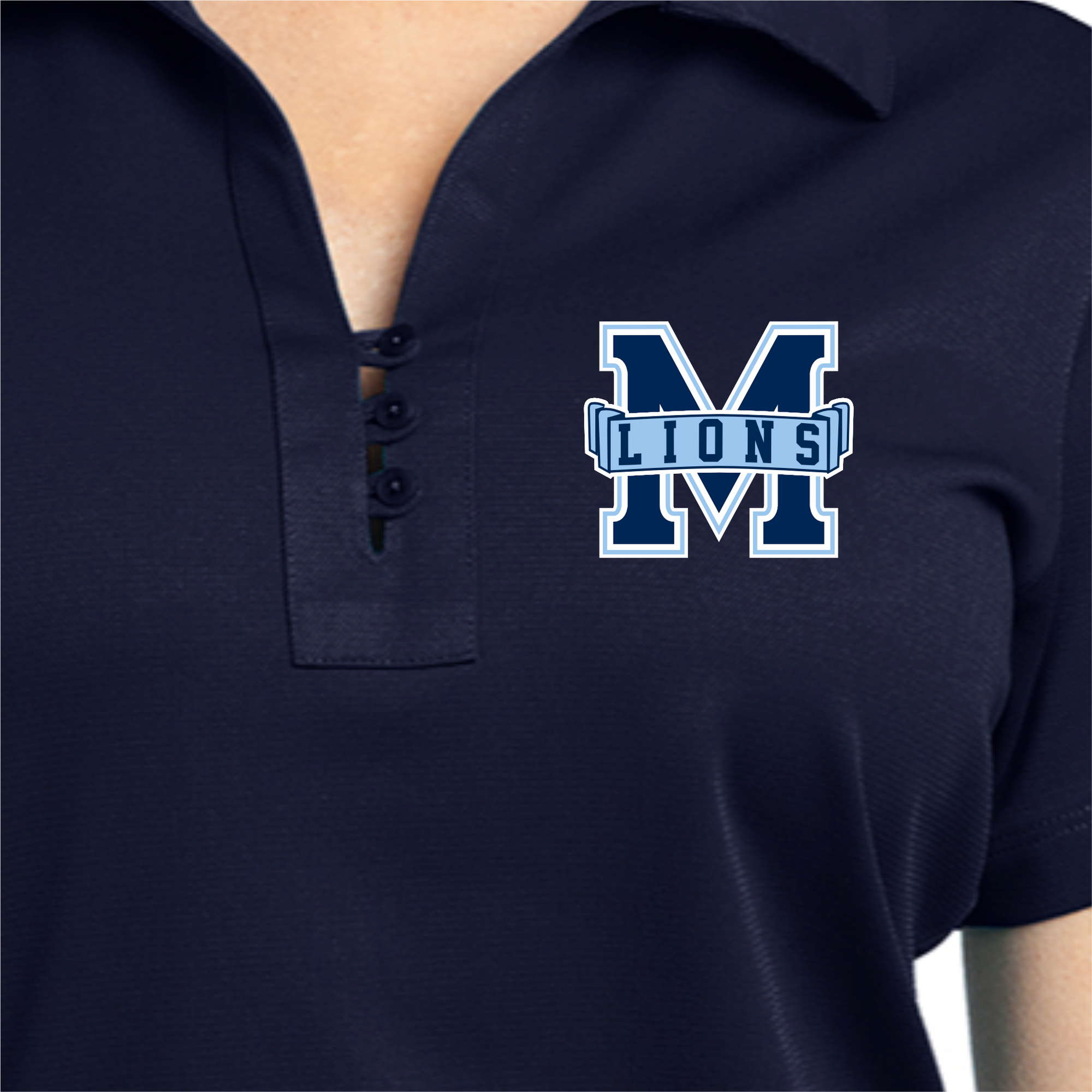 MACA018 - Navy M Lions Ladies Performance Polo
