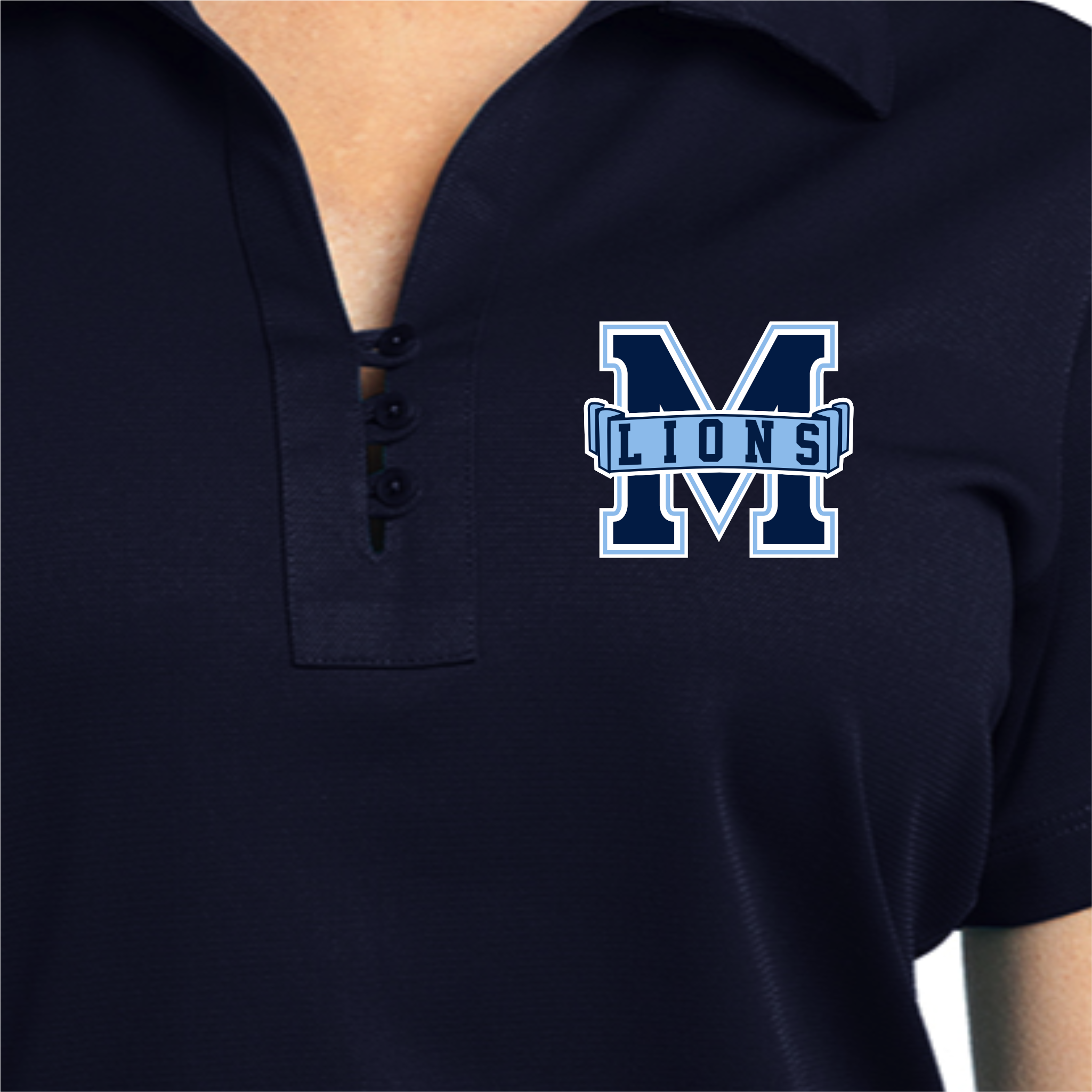 MACA018 - Navy M Lions Ladies Performance Polo