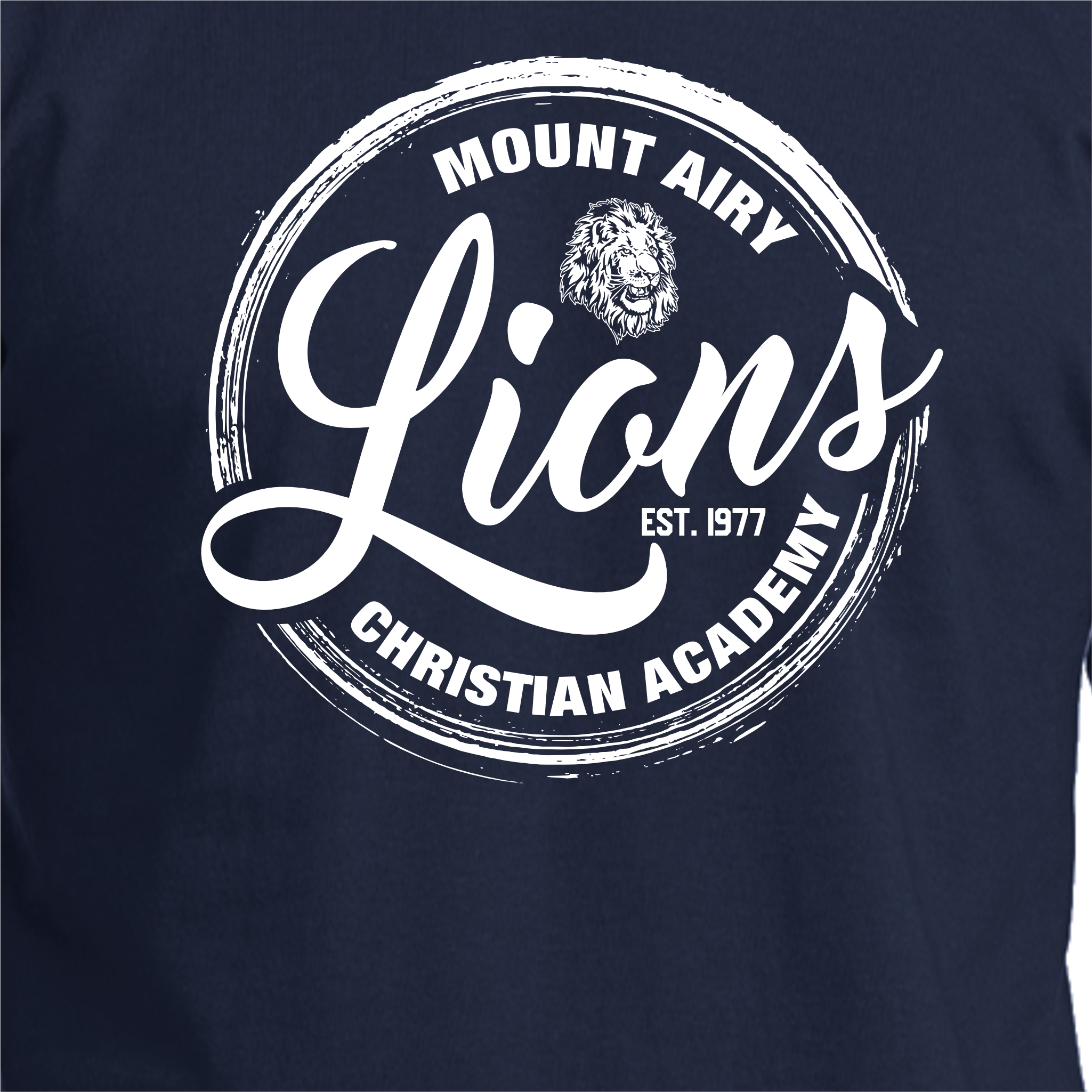 MACA009: Navy Long Sleeve Lions Tee
