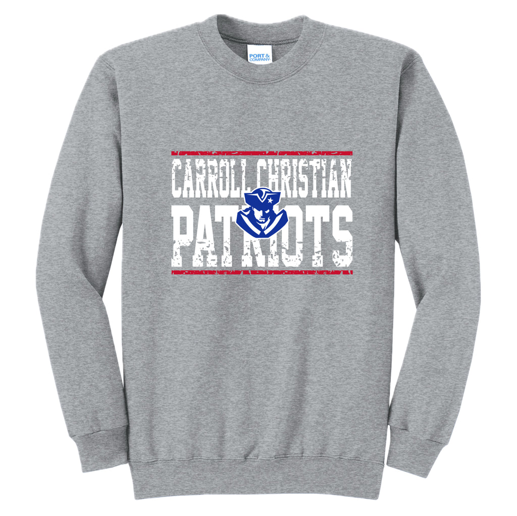 CCS036 CC Patriots Logo Crew Sweatshirt