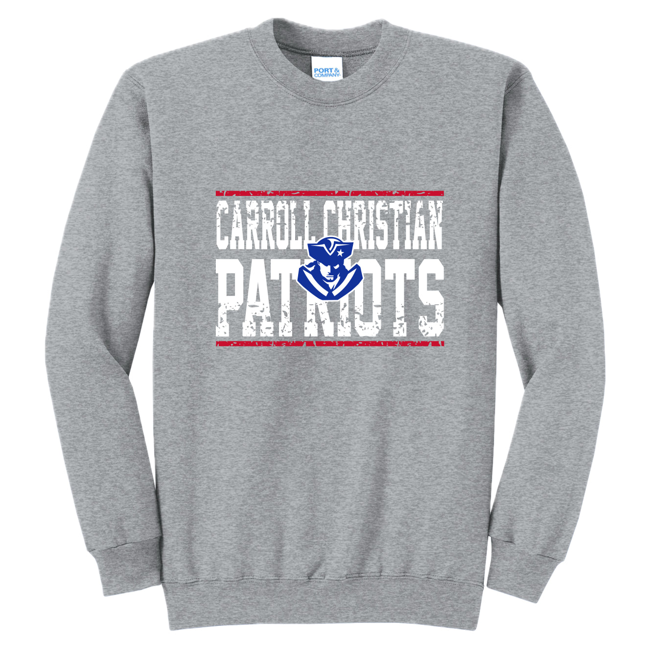 CCS036 CC Patriots Logo Crew Sweatshirt