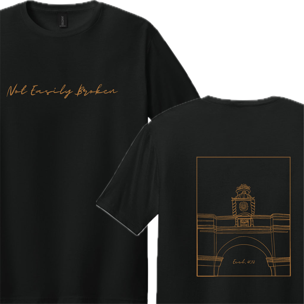 NEBSH01 - 03  Black Softstyle Short Sleeve Tee