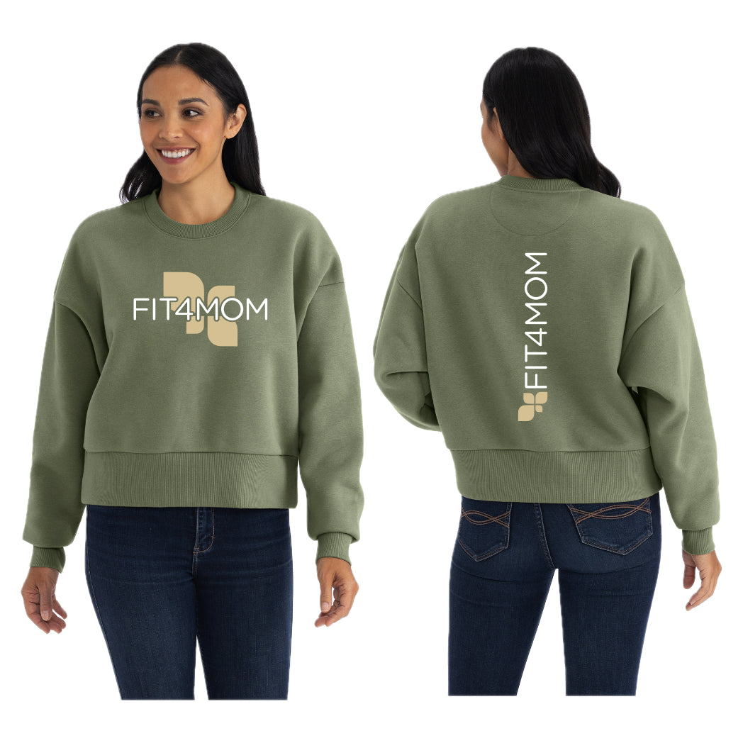 F4MSH-06 Light Olive  Crew Sweatshirt