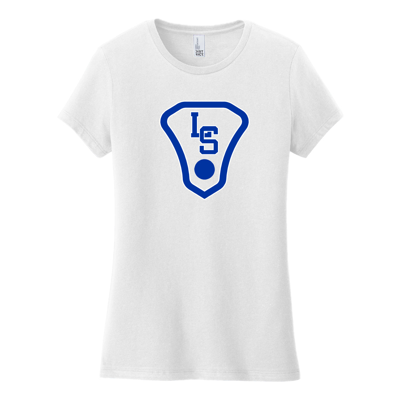 LSLAX01 -06 White Ladies Short Sleeve Tee