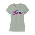 LACSH009-06 Heathered Grey Ladies Short Sleeve Tee