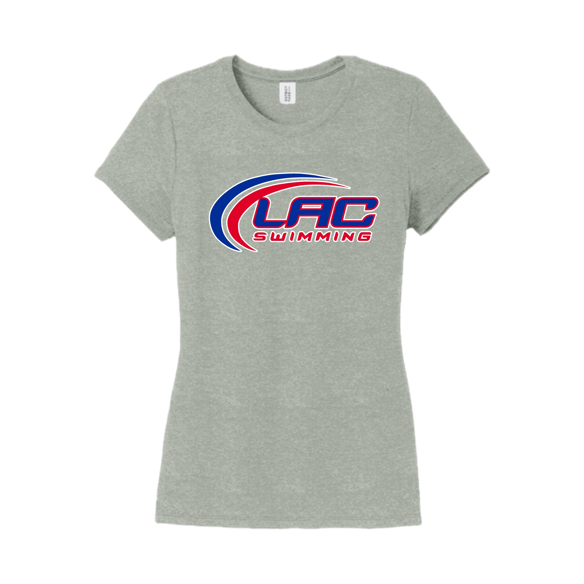 LACSH009-06 Heathered Grey Ladies Short Sleeve Tee