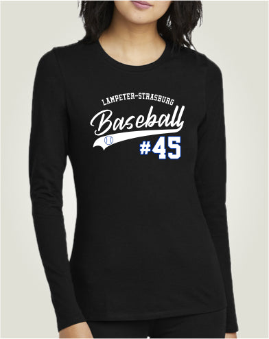 LSYB01 - 028 Black Ladies Long Sleeve Tee