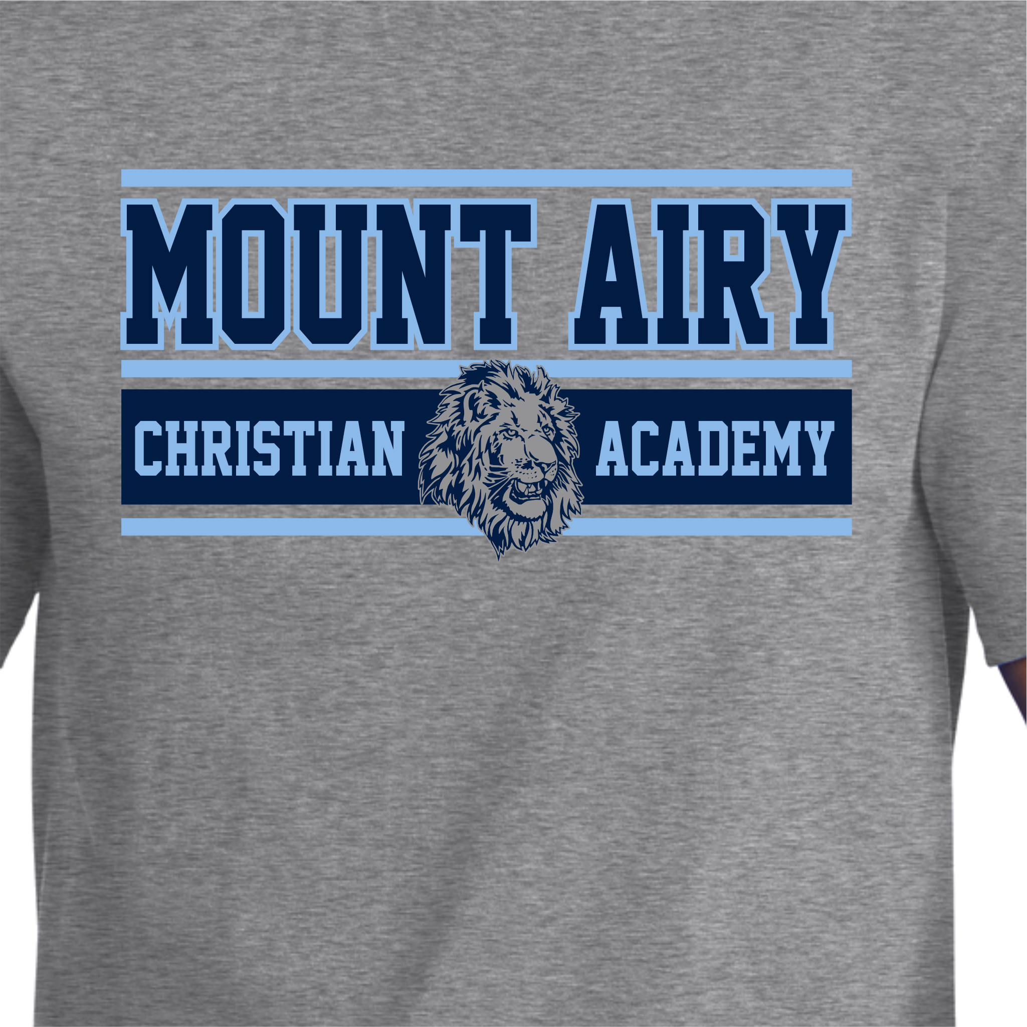 MACA007: Grey Mount Airy Short Sleeve Tee