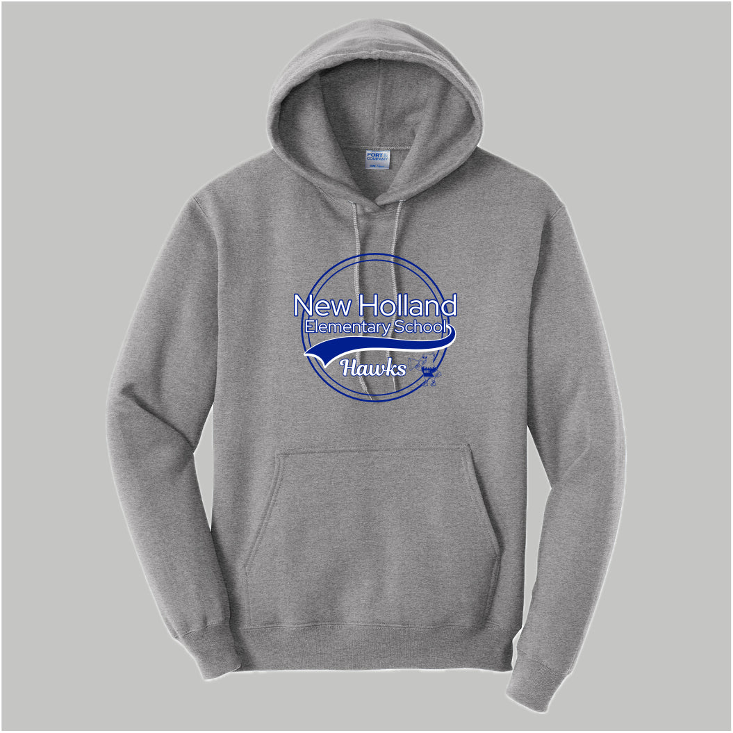 NHE055-07 Grey Hooded Sweatshirt