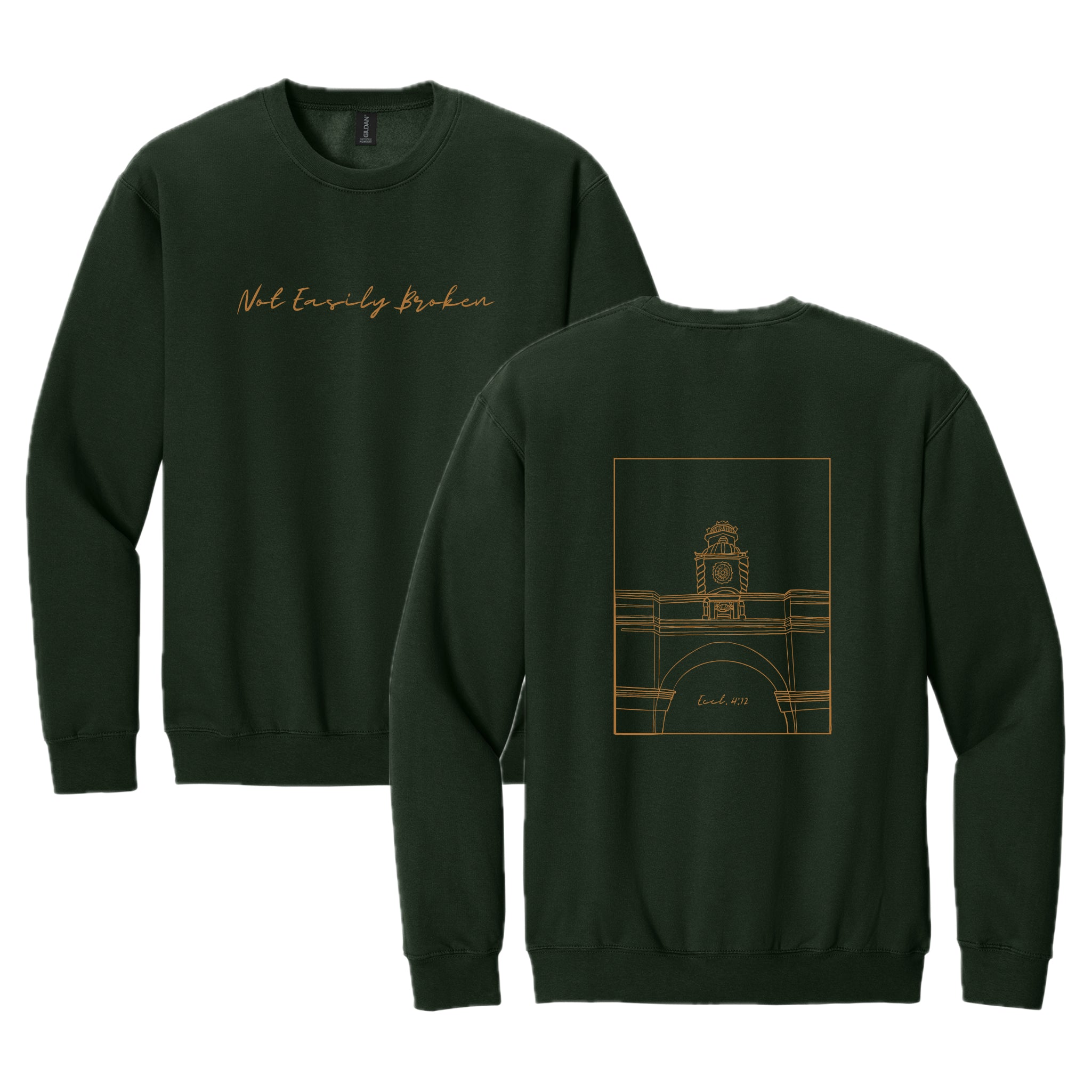 NEBSH01 - 04  Forest Green Crewneck Sweatshirt