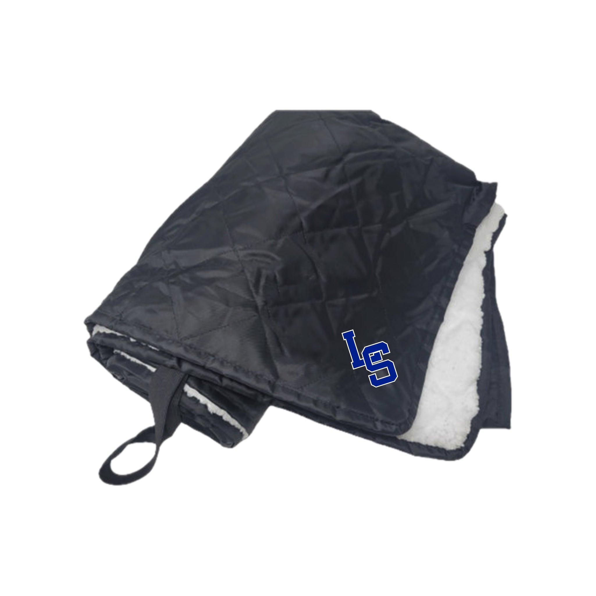 LSHS0225-30  Waterproof Black Sherpa Blanket
