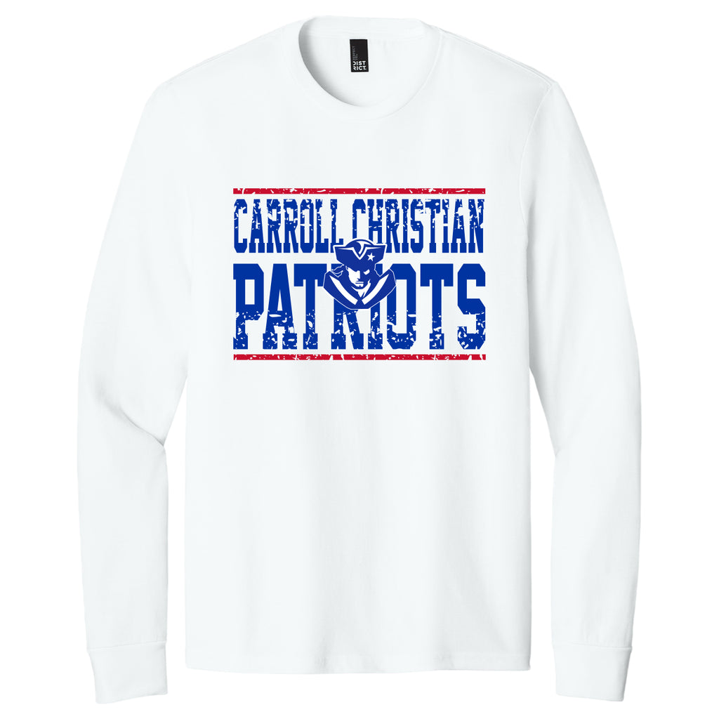 CCS033 CC Patriots Logo Long Sleeve Tee