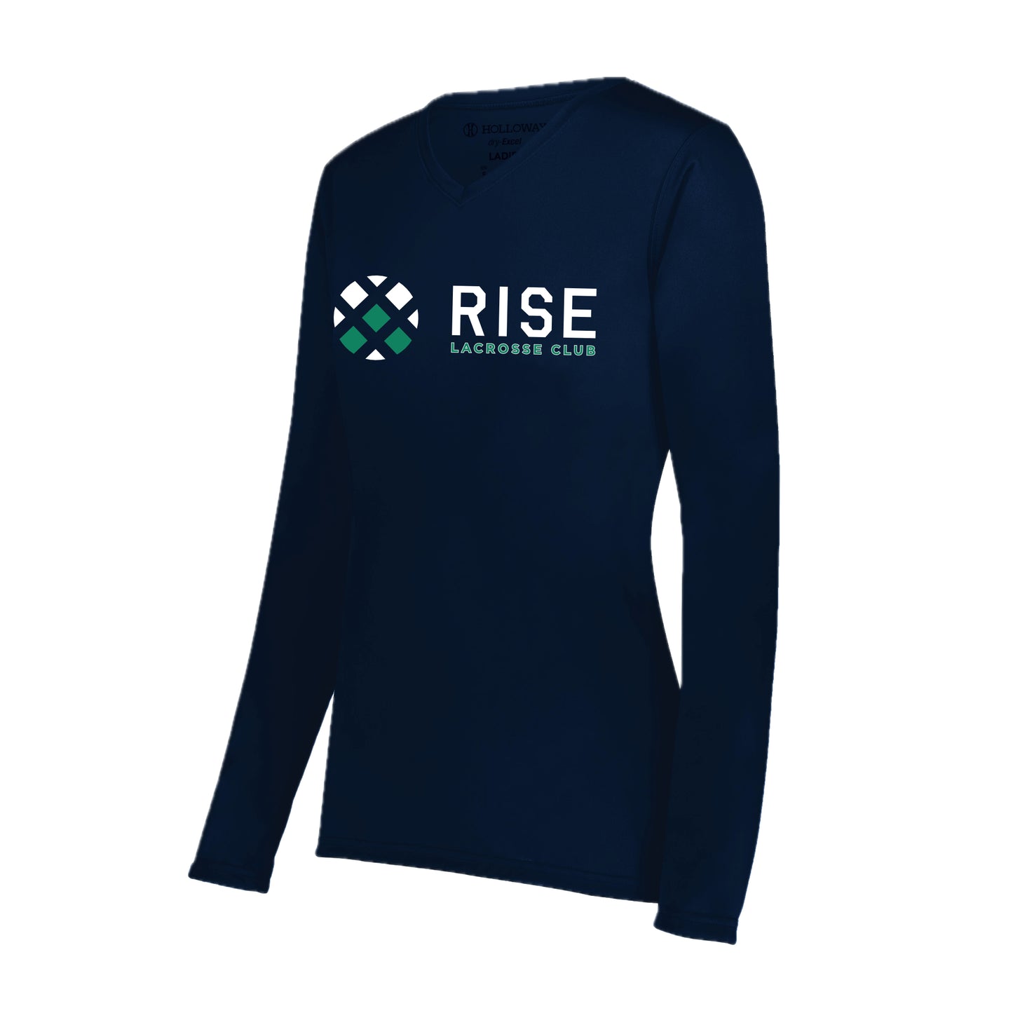 RISSH001 - 04 Navy Performance Ladies Long Sleeve