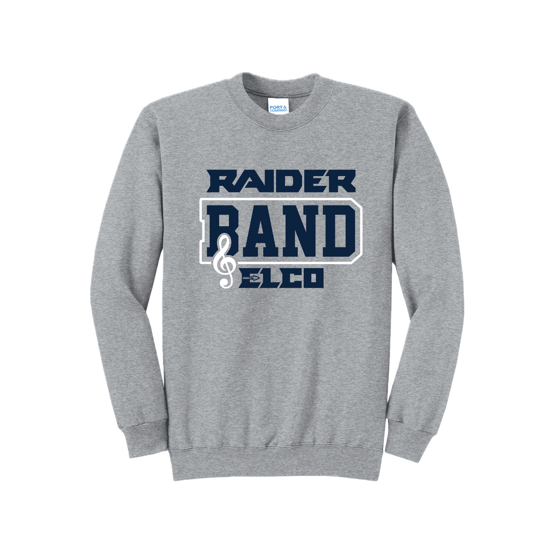EBANDSH02 - 07 Ath Heather Raider Band Crew Sweatshirt