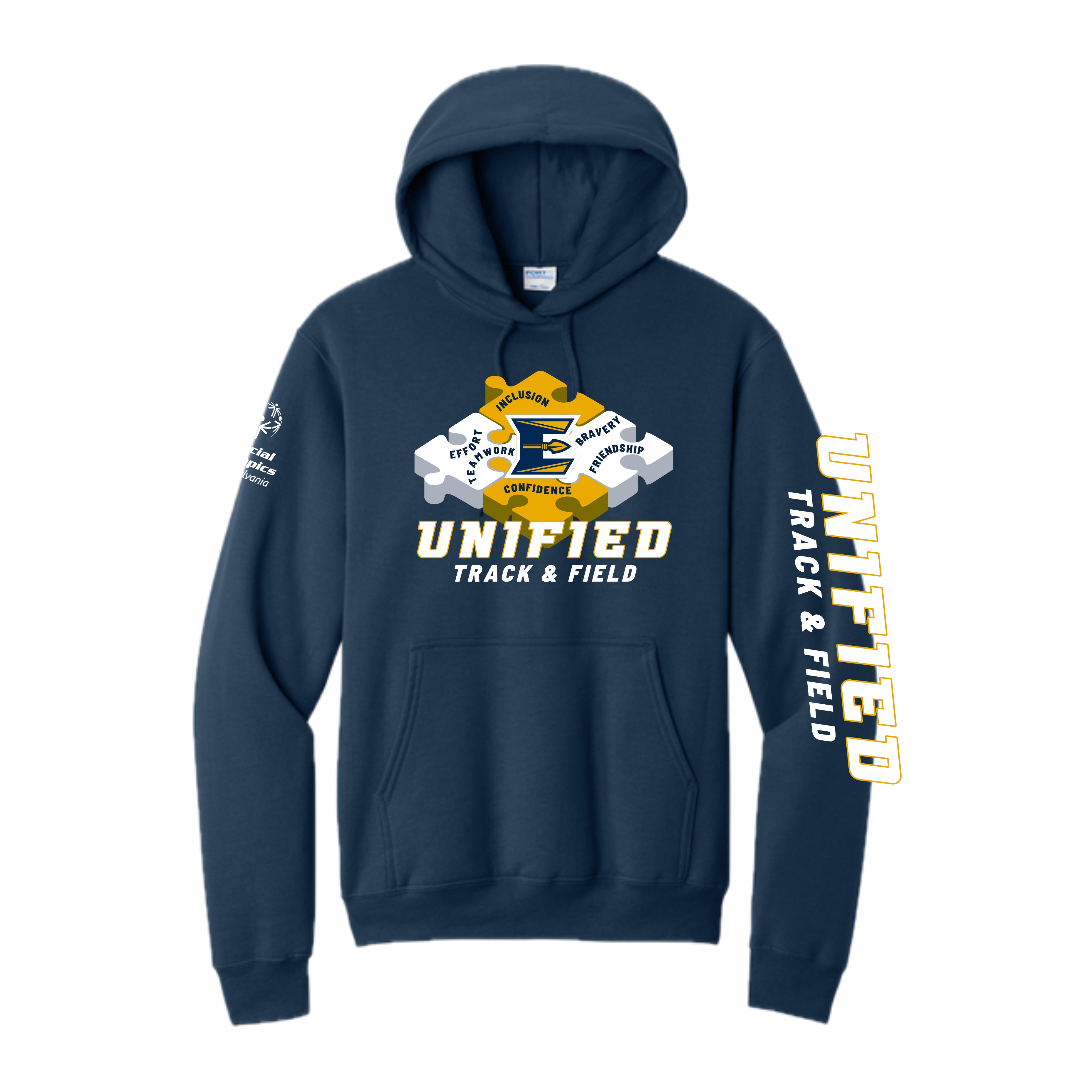 ELUNSH02-007 Navy Hooded Sweatshirt