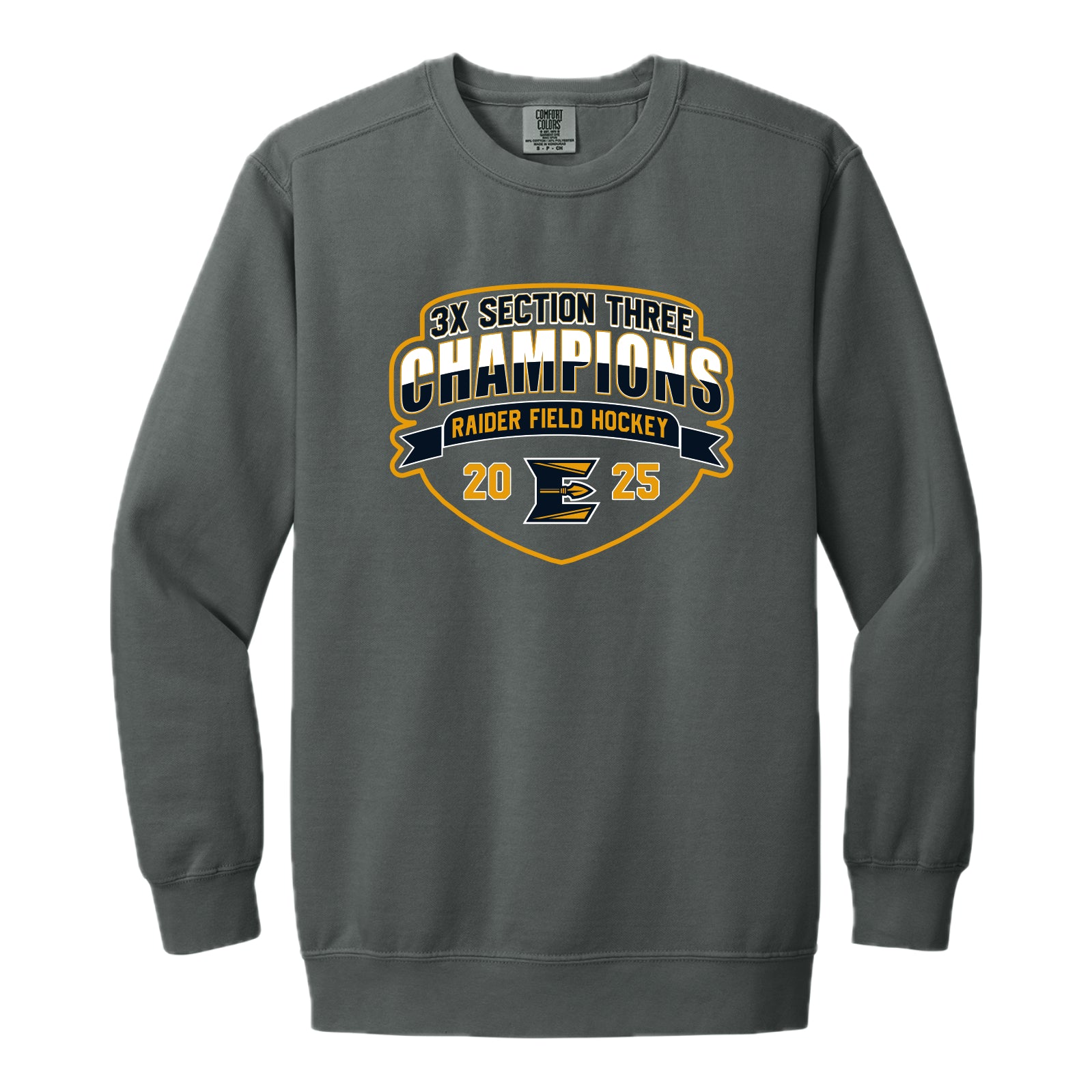 EFH04-08 Comfort Colors Grey Crew Sweatshirt