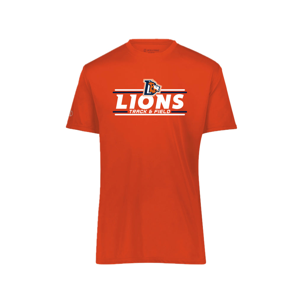 LCCS0325-04 Orange Performance Shot Sleeve Tee