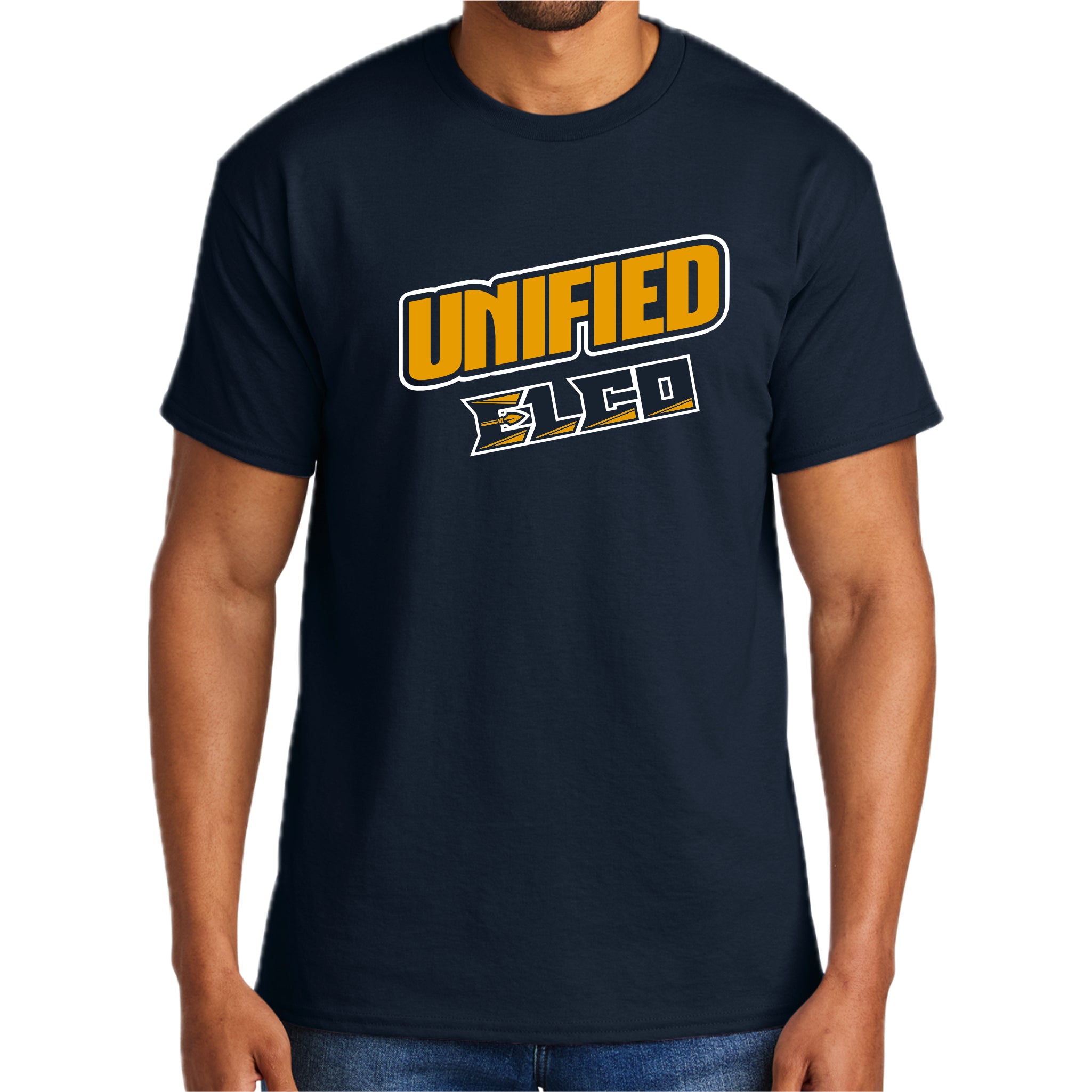 ELUN0325-04 Navy Short Sleeve Unified Logo Tee 2