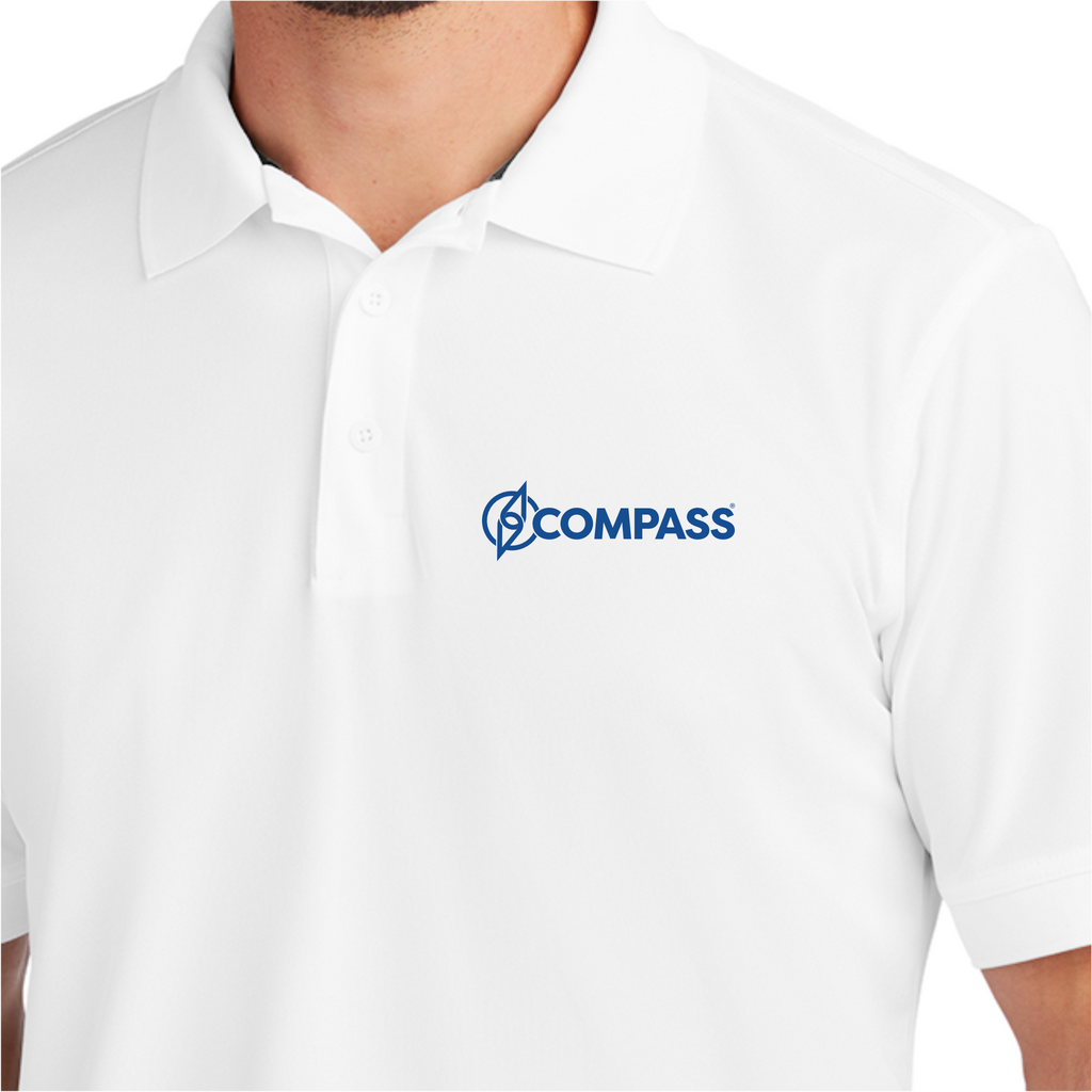 COM022 White Performance Polo