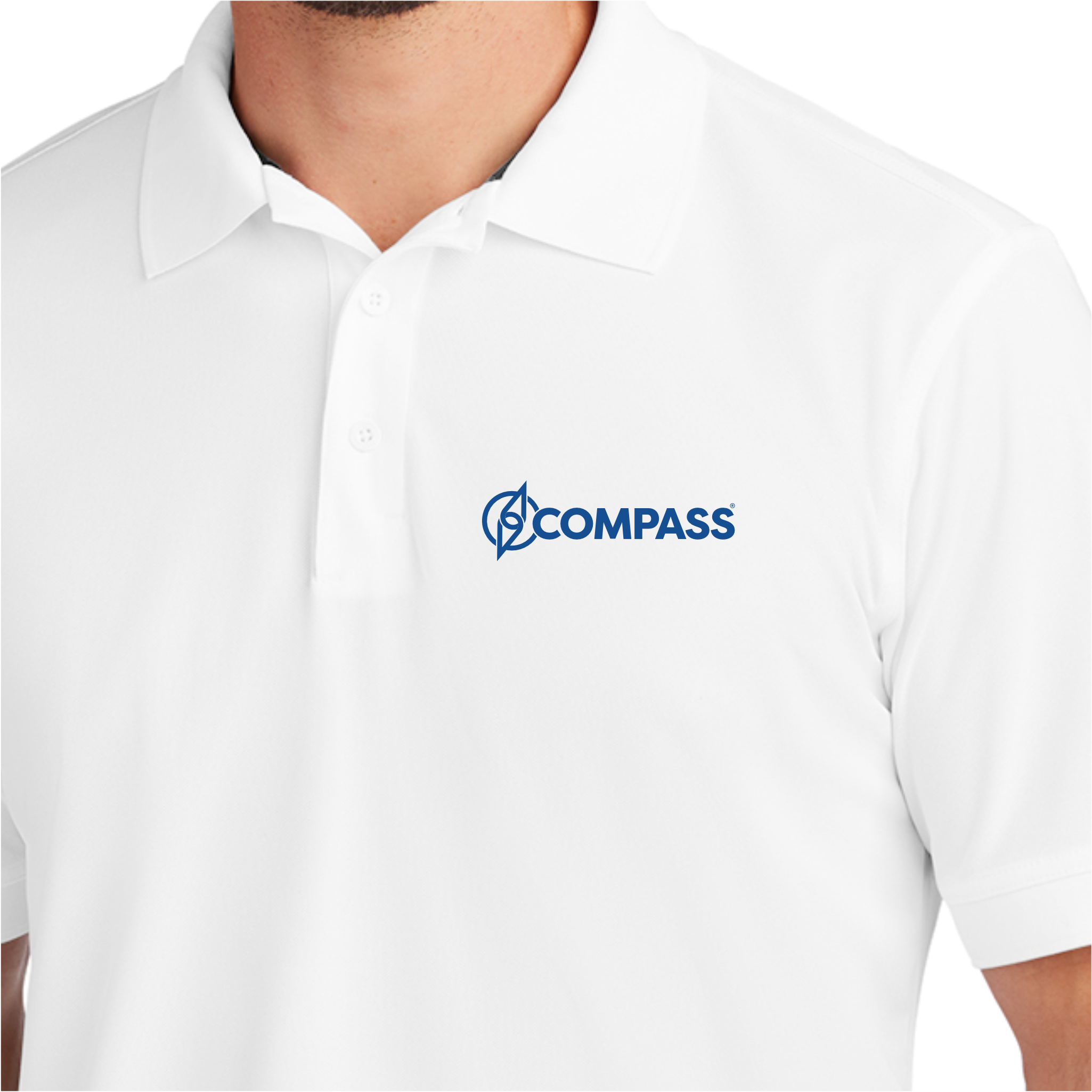 COM022 White Performance Polo