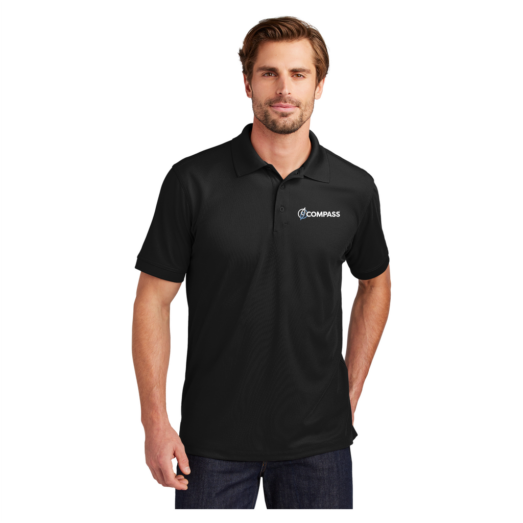 COM021 Black Performance Polo