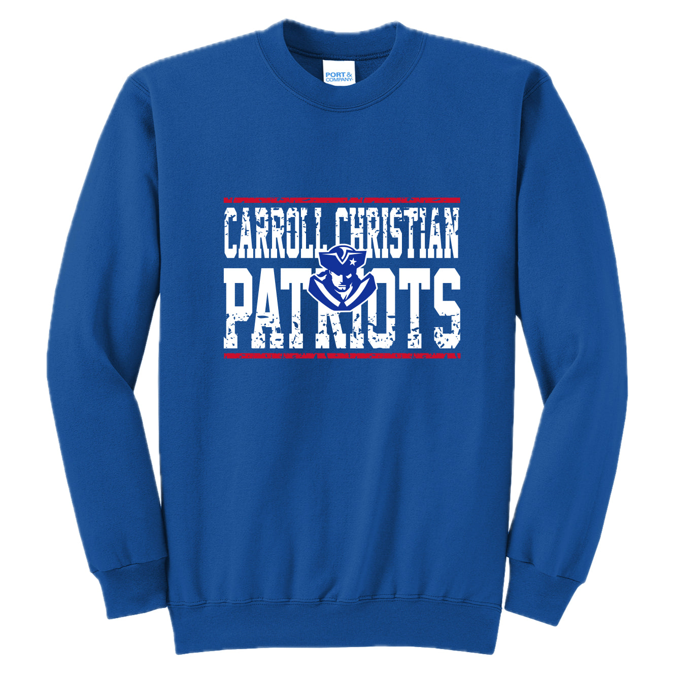 CCS036 CC Patriots Logo Crew Sweatshirt