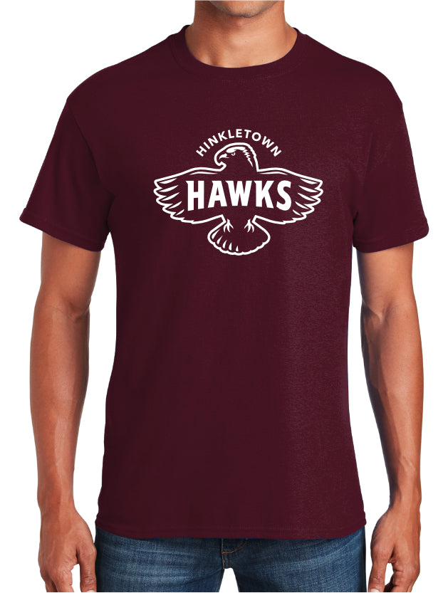 23910-4 Maroon Short Sleeve Hawks Logo 2 – MarkitLogo / Cornerstone ...