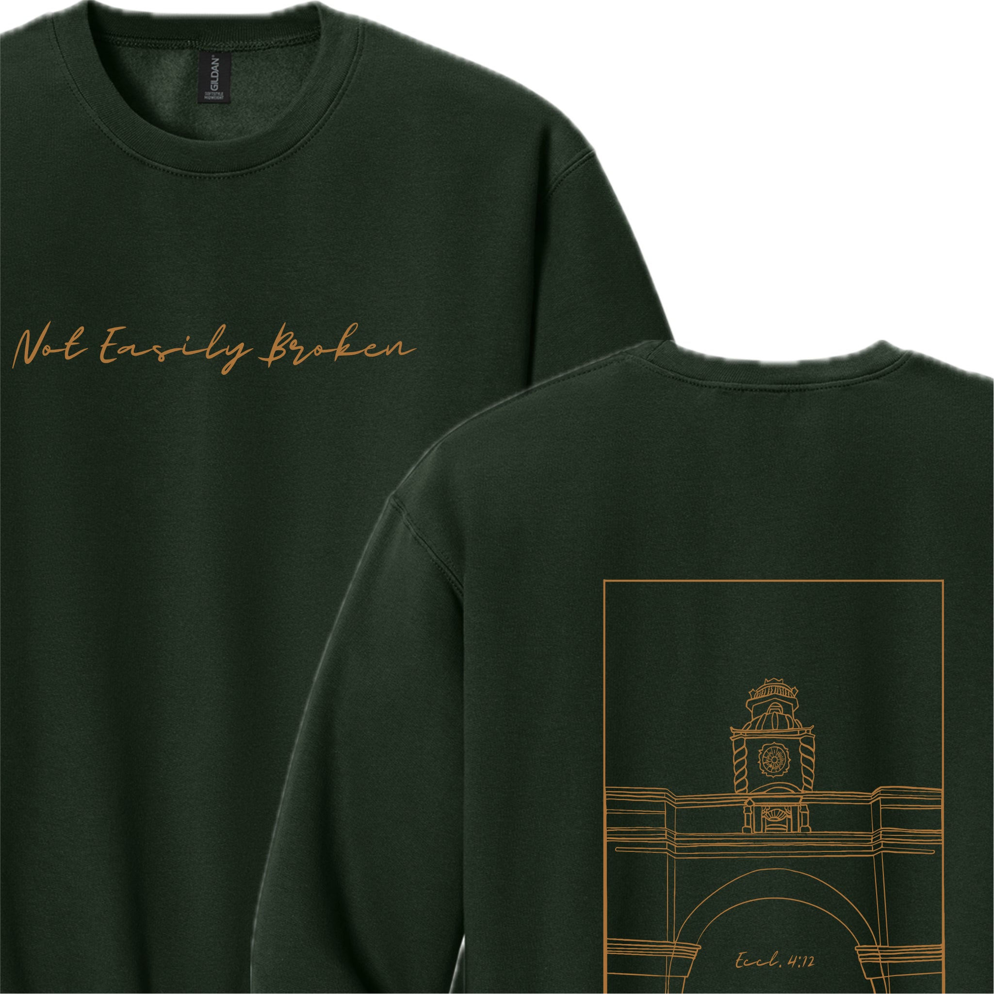 NEBSH01 - 04  Forest Green Crewneck Sweatshirt