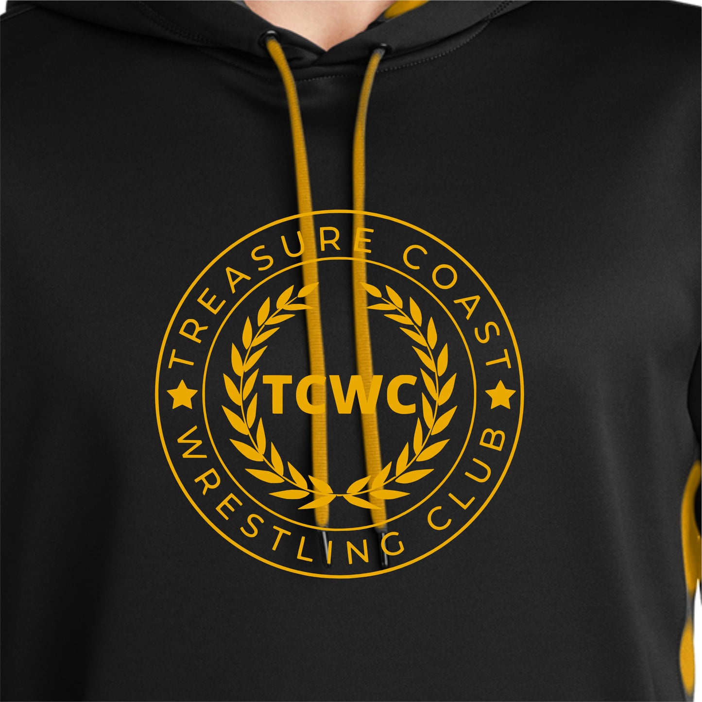 24553-06 Black and Gold Wicking Hoodie