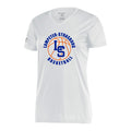 LSYBSH2-08 White Ladies Performance Short Sleeve Tee