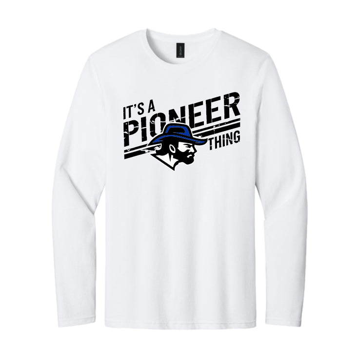 LSHHSH01 - 11 White PIO THING Long Sleeve T-Shirt