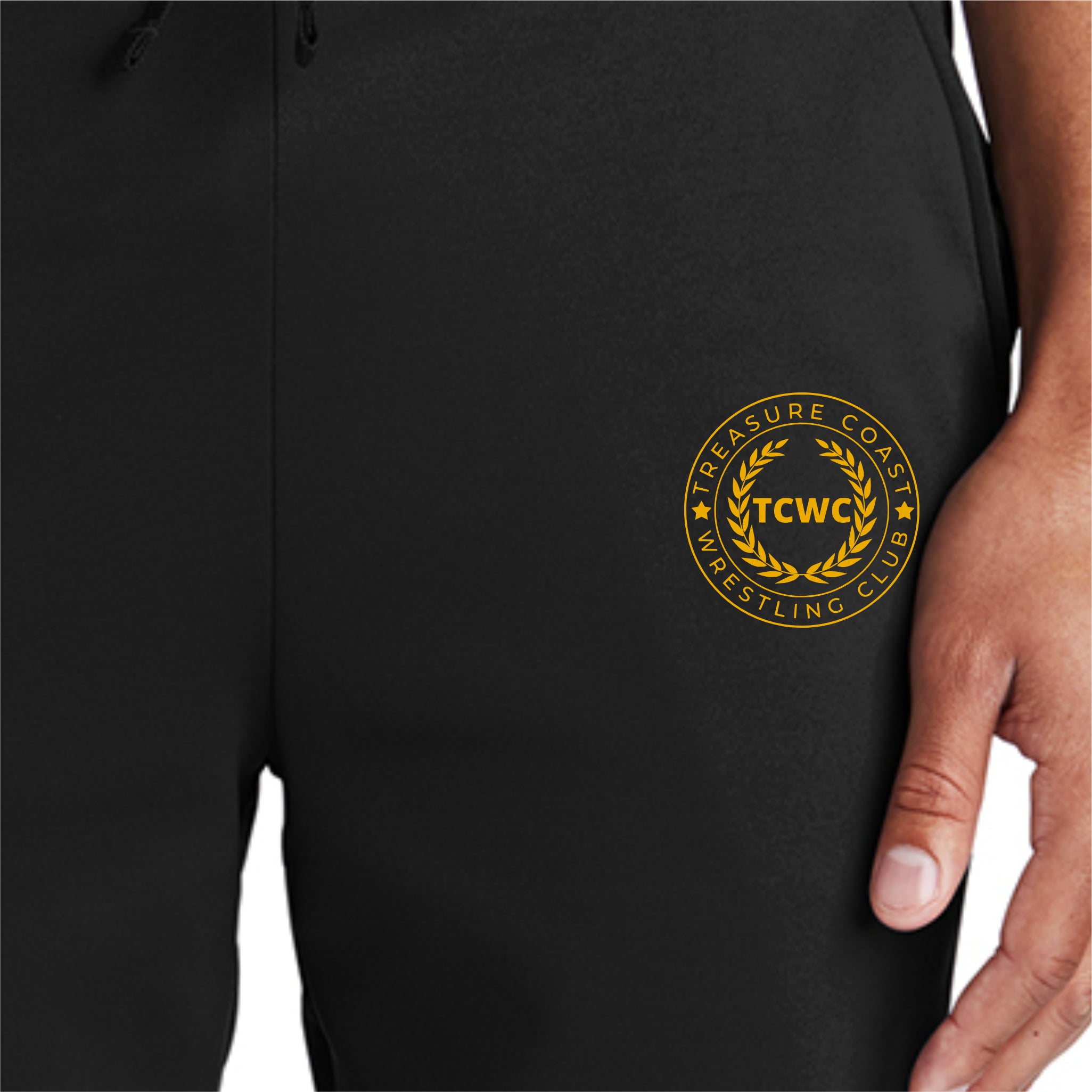 24553-11 Adult Black Fleece Jogger