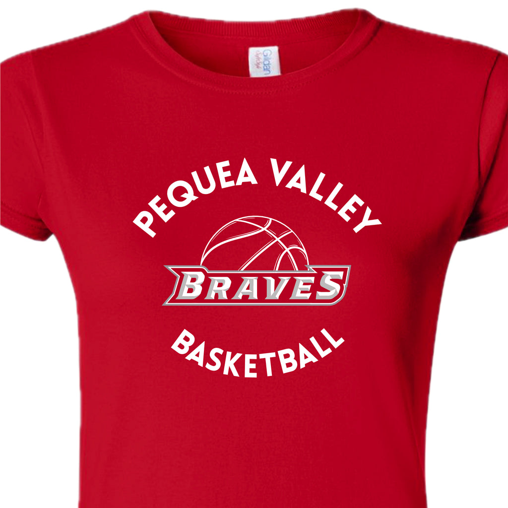 PVBSH01-04 Ladies Red Short Sleeve Tee