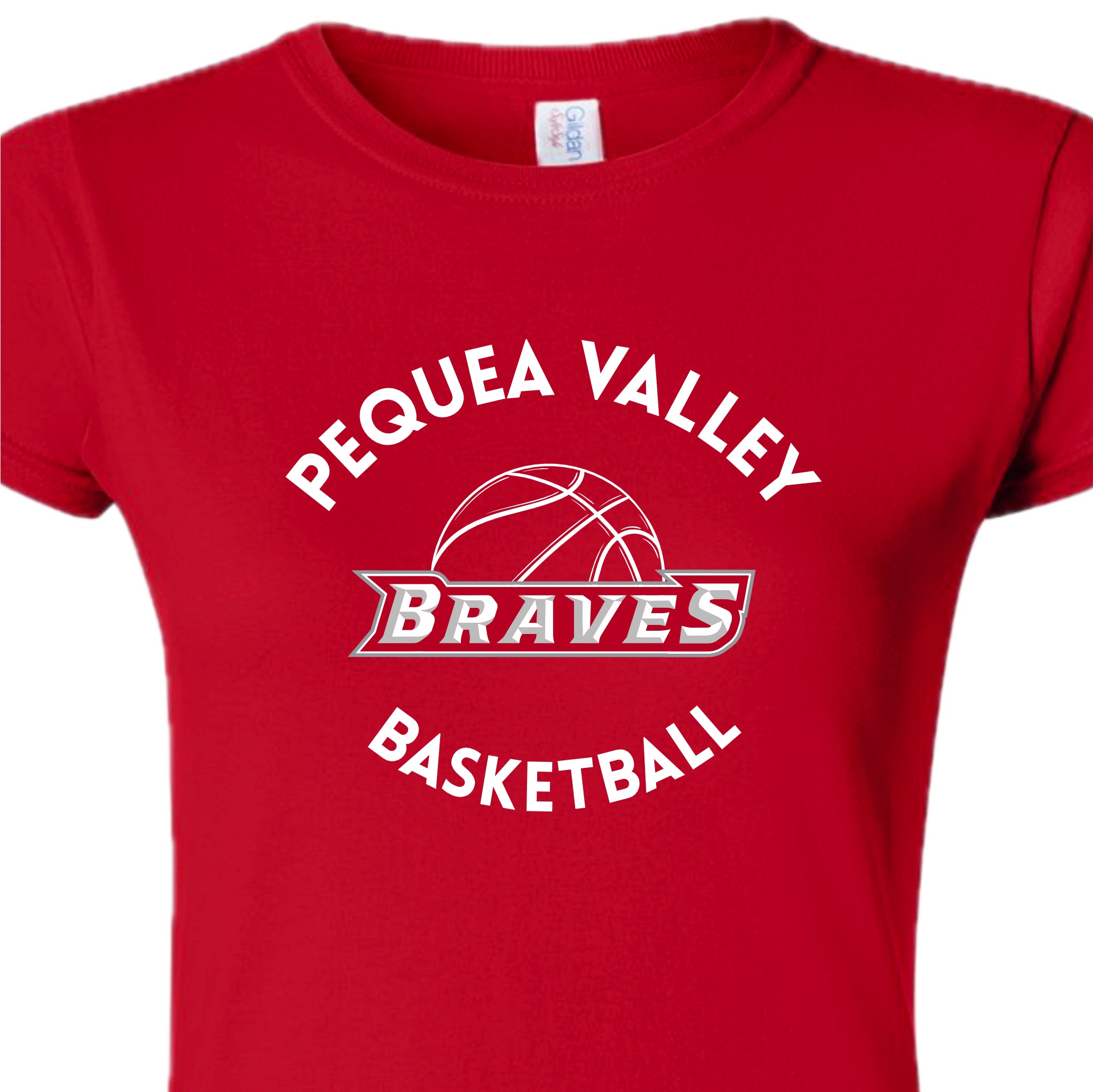 PVBSH01-04 Ladies Red Short Sleeve Tee