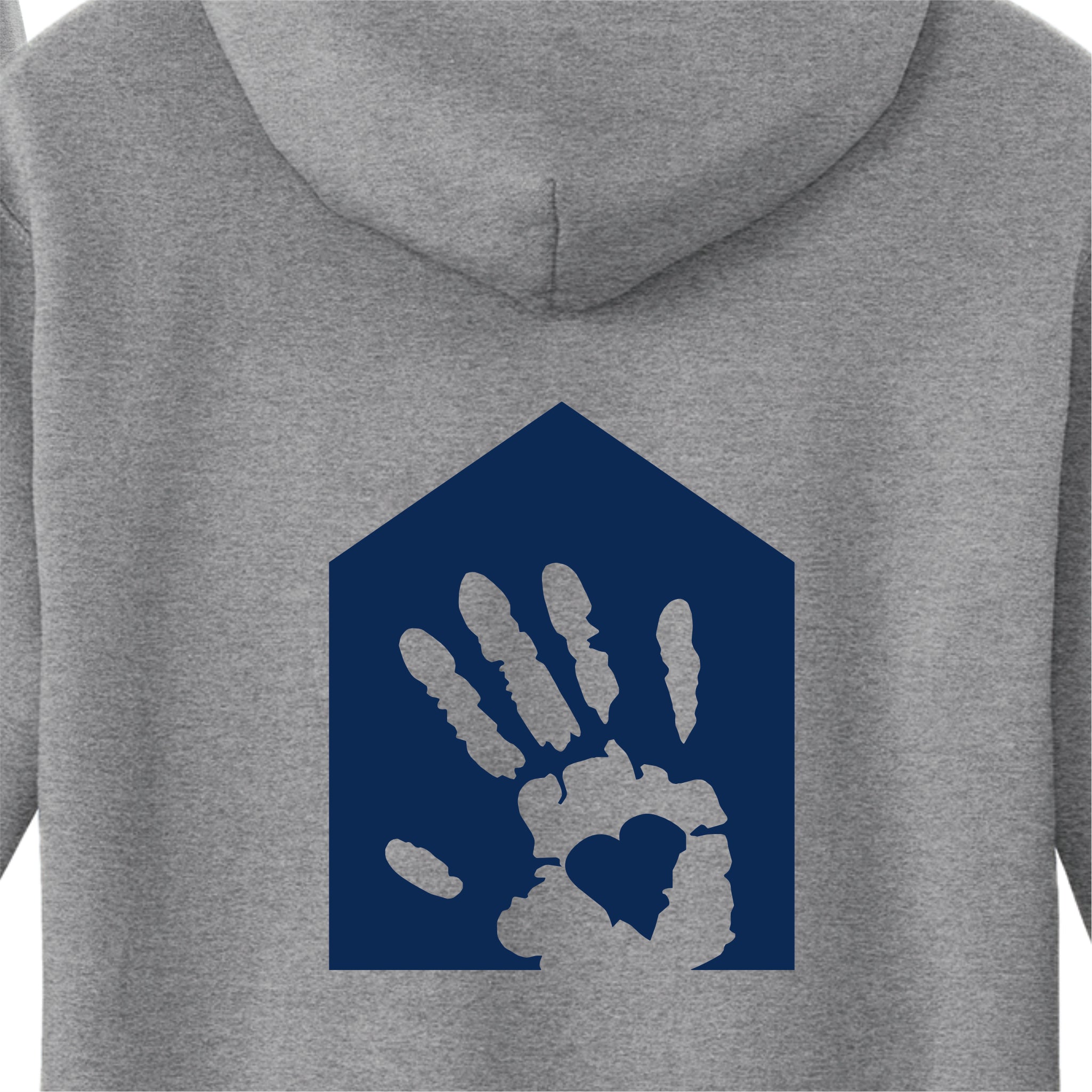 HHSH02-6 Ath Heather Hinkletown Logo Hoody