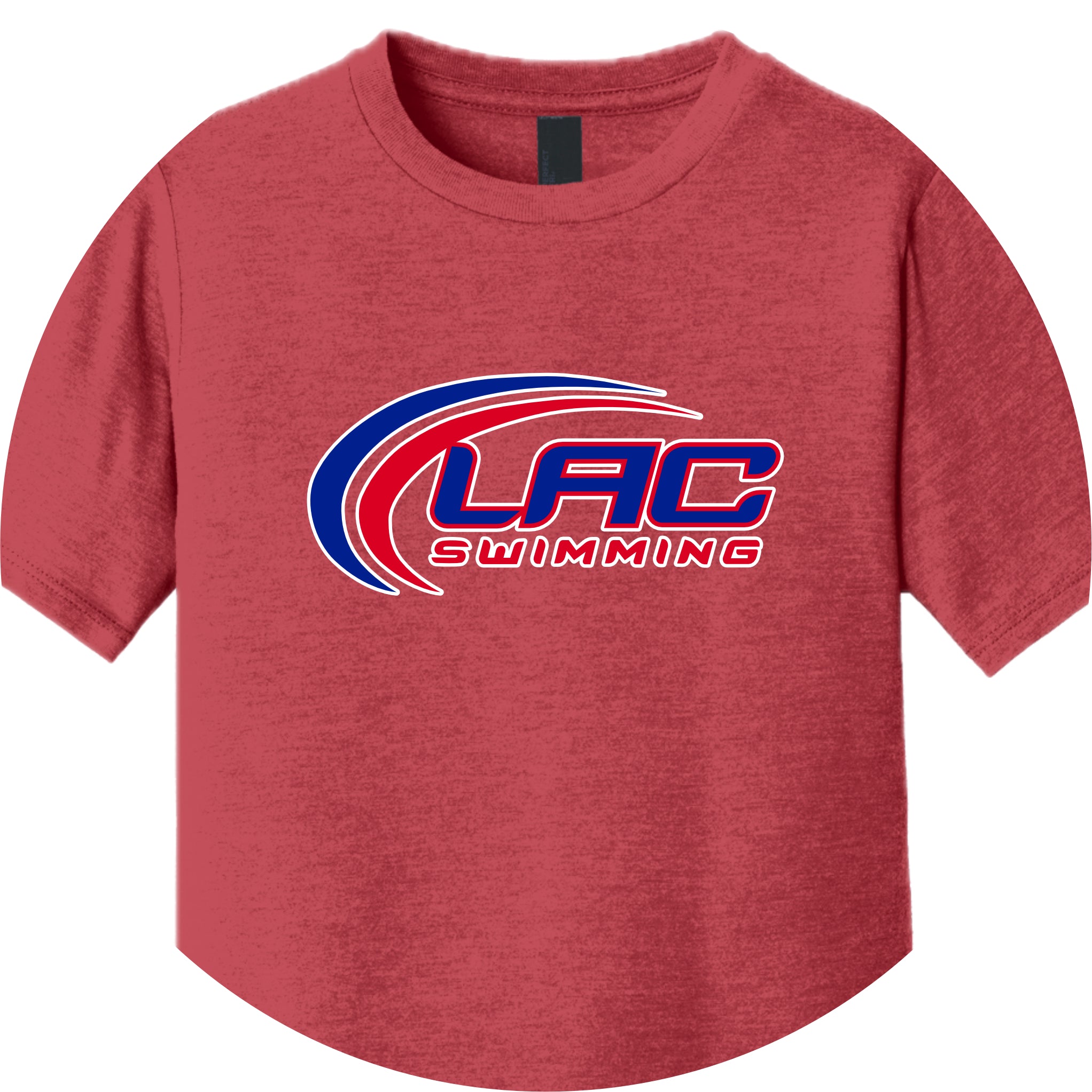 LACSH005 04 Red Frost Youth Triblend Short Sleeve Tee