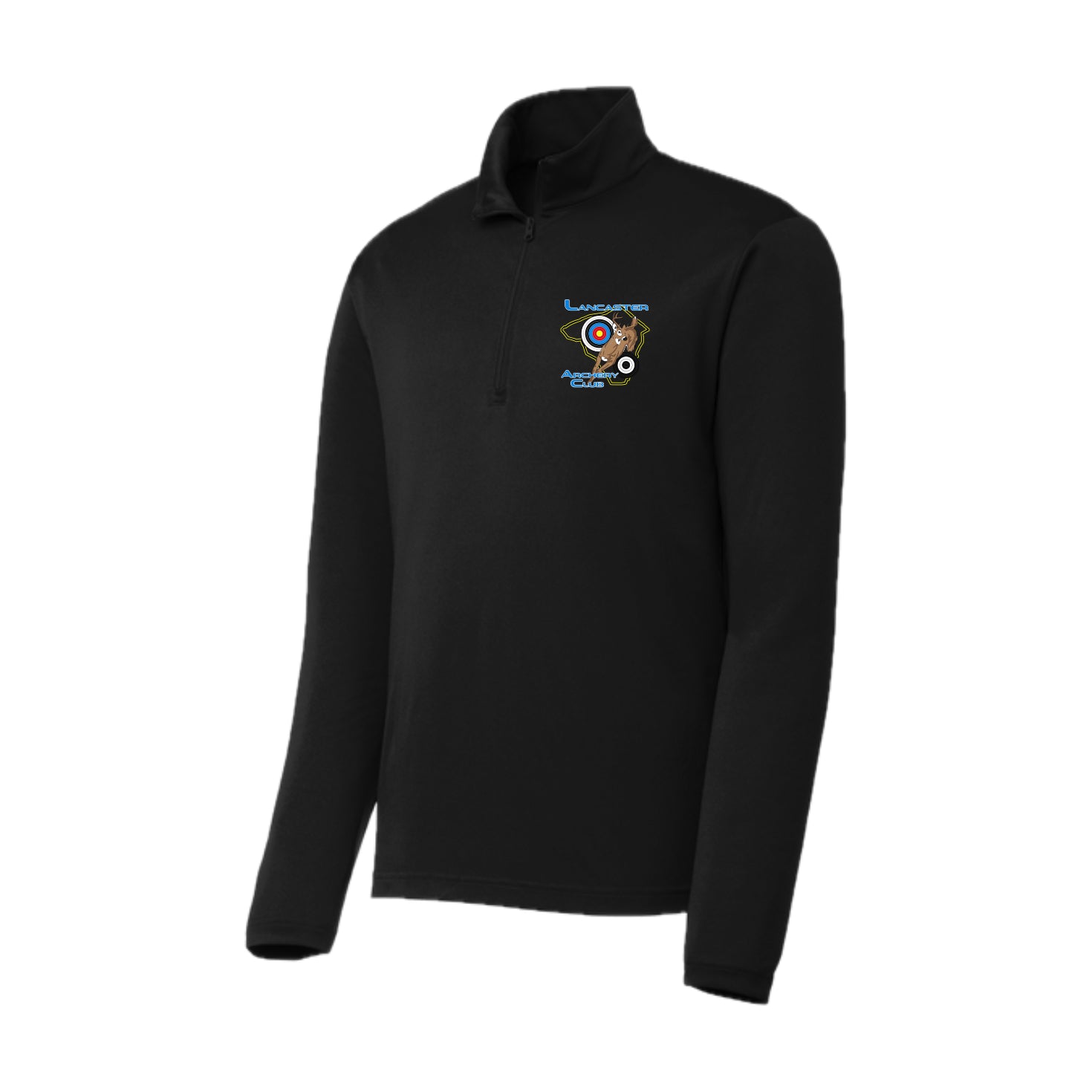 LACLSH01 - 008 Black Lt Weight Performance 1/4 Zip