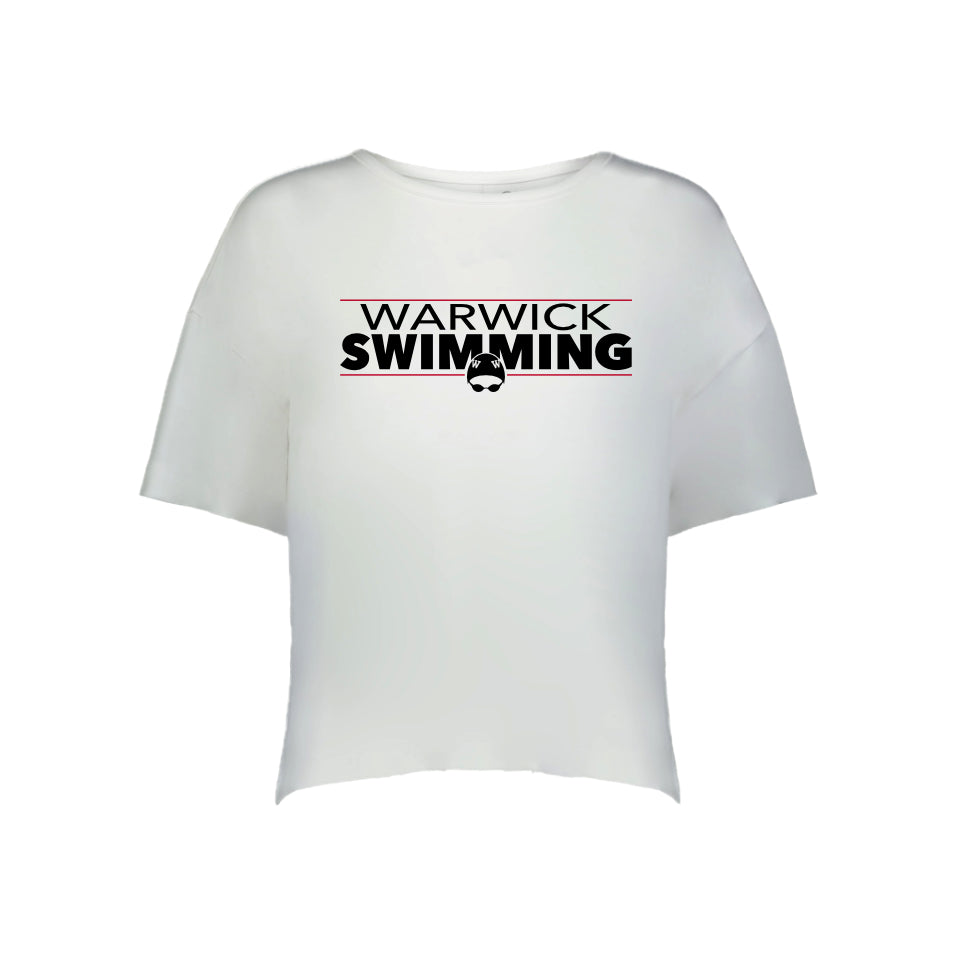 WARSWSH01-07 Ladies White Effortless Boxy Short Sleeve Tee