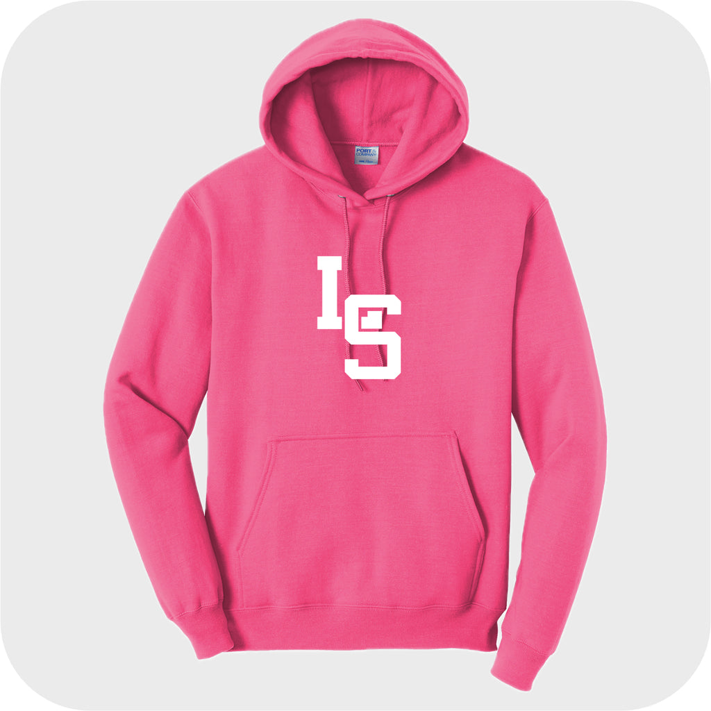 LSELEM01 - 16 Neon Pink Youth Hooded Sweatshirt