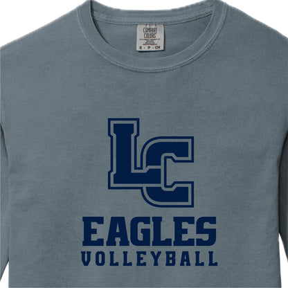 LCS018 - Comfort Colors Granite VOLLEYBALL Long Sleeve Tee