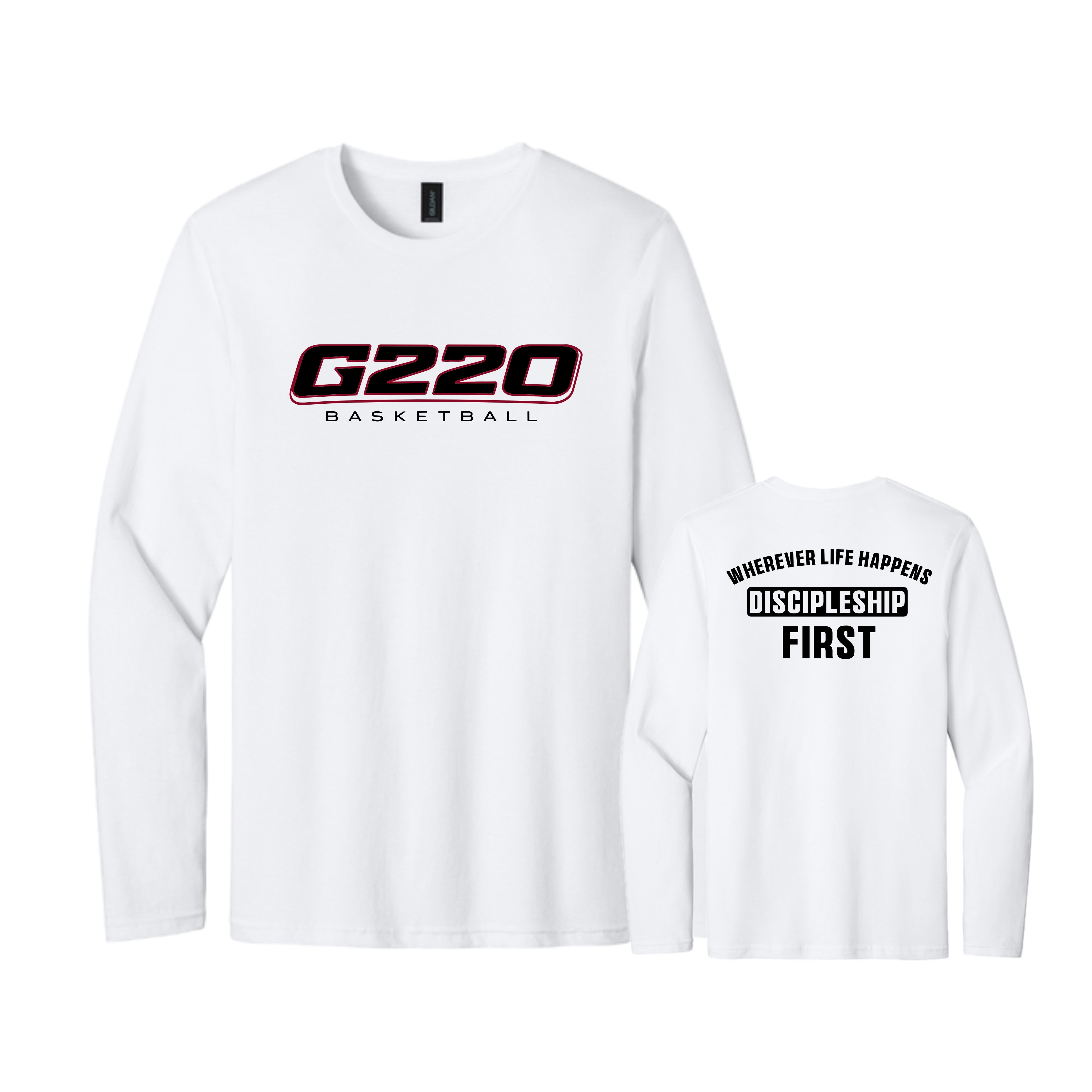 G220SH02 16 White Long Sleeve Tee