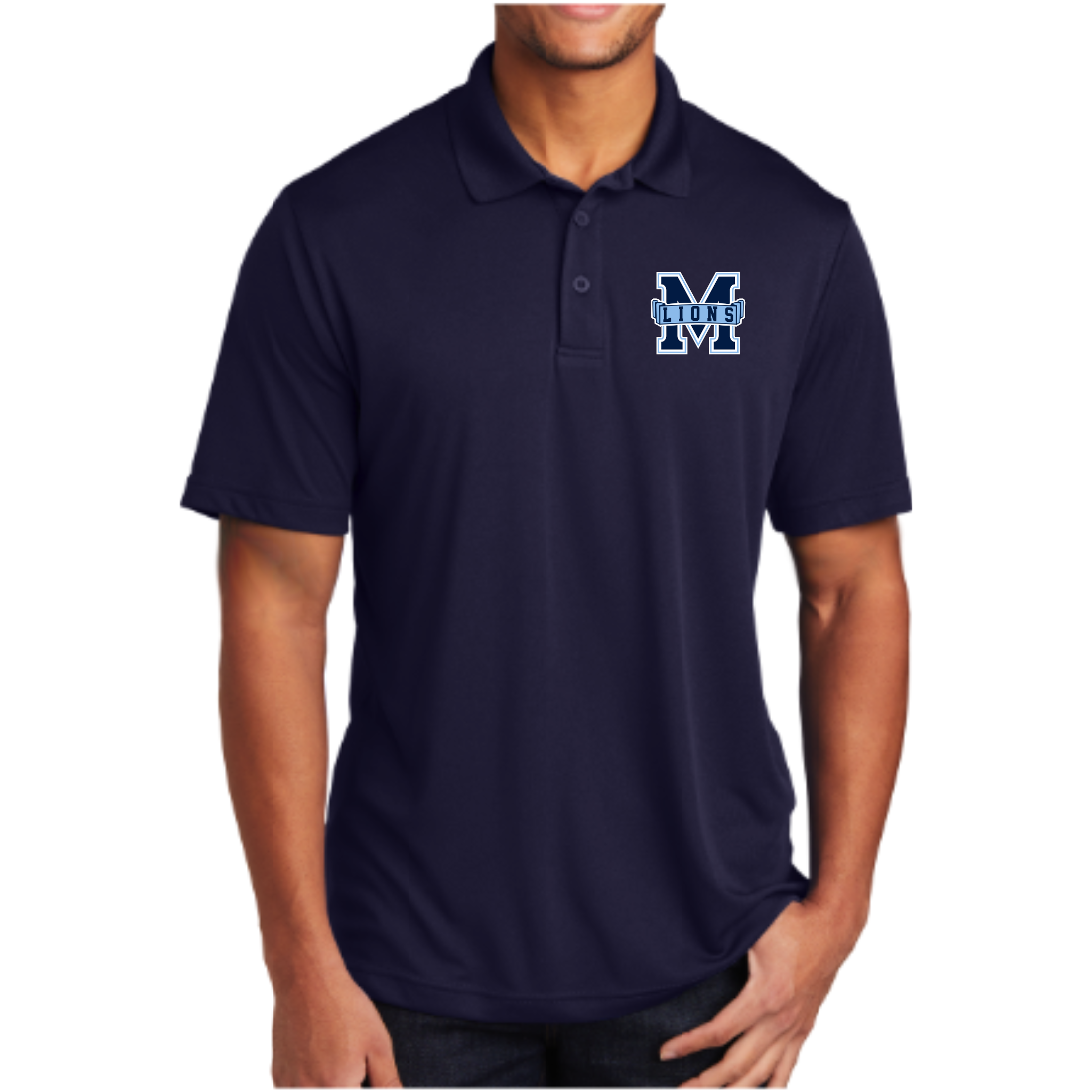 MACA025 - Navy M Lions Performance Polo