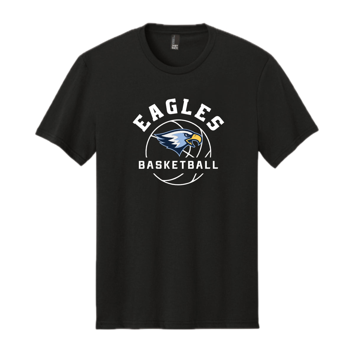 LCS125 - Eagles Basketball Short Sleeve Black Tee