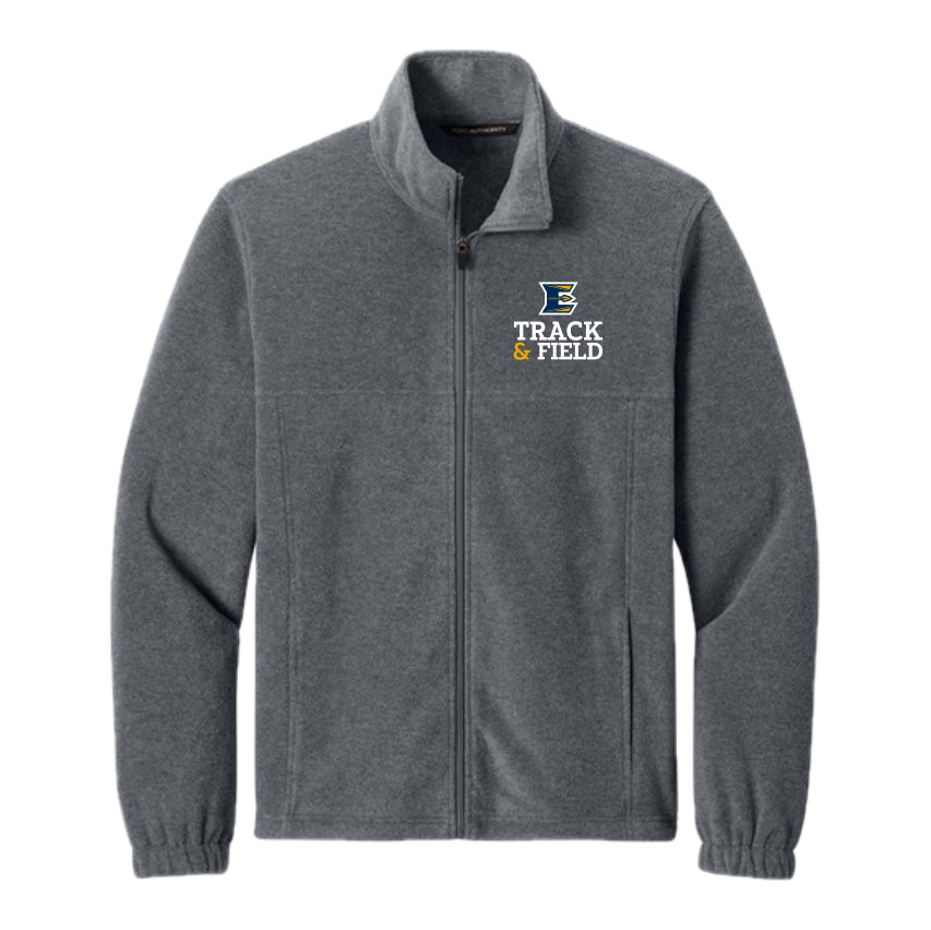 ETFSH04 08 Storm Grey Heather Fleece Full Zip Jacket