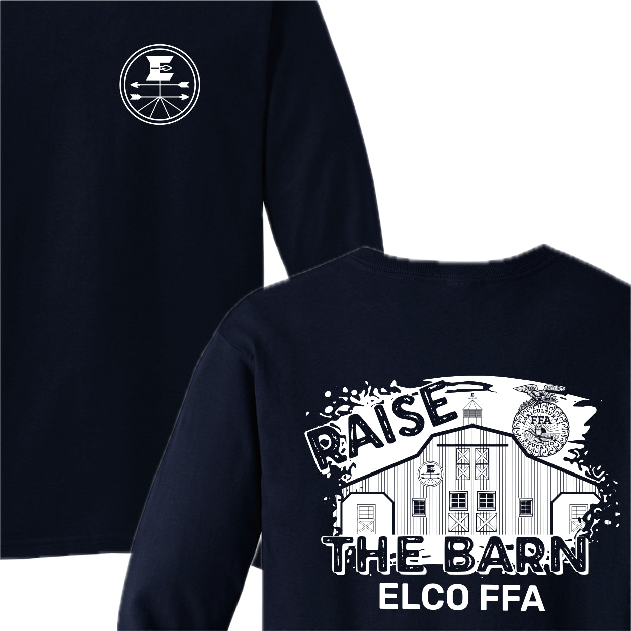 ELFFA01 - 04 Navy Long Sleeve Tee