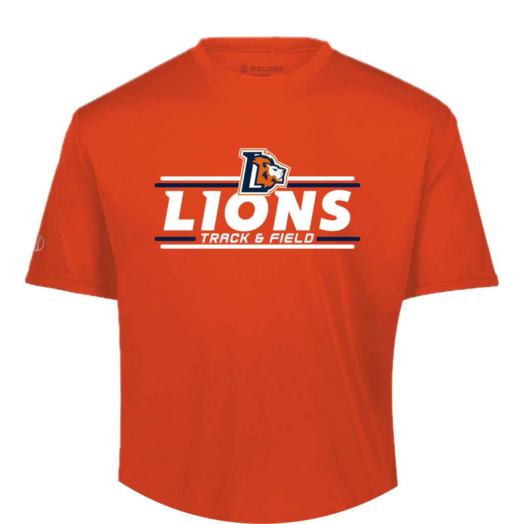 LCCS0325-04 Orange Performance Shot Sleeve Tee