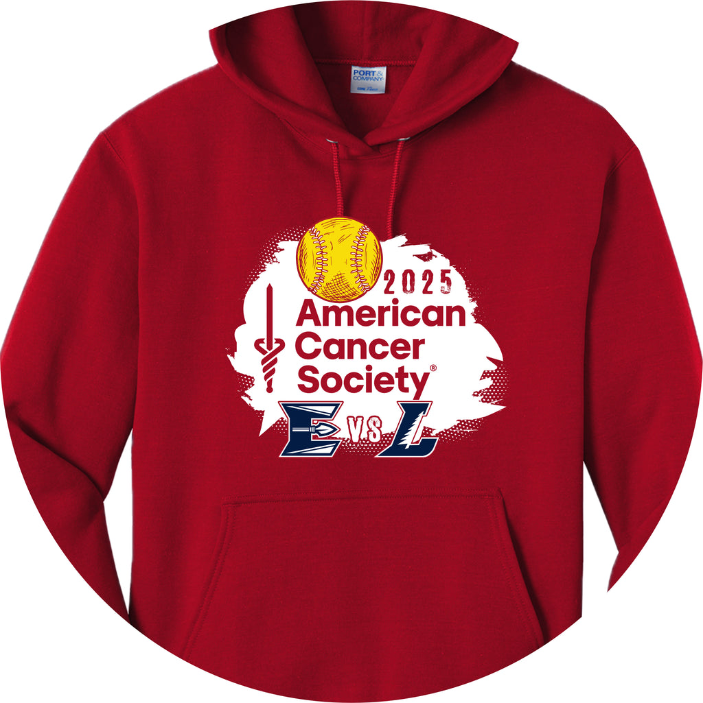 ESB0325-06 Red Elco Lebanon ACS Logo Hoody