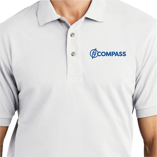 COM018 White 100% Cotton Pique Polo
