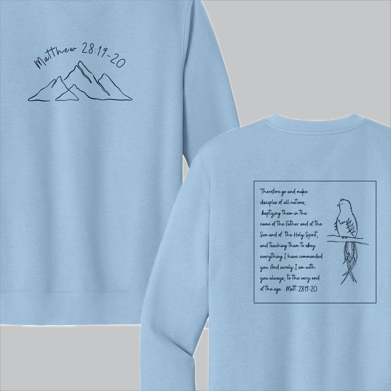 LCSSEN01 - 04 Ice Blue Crewneck Sweatshirt